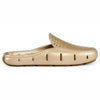 gold metallic/gum womens sunset slide