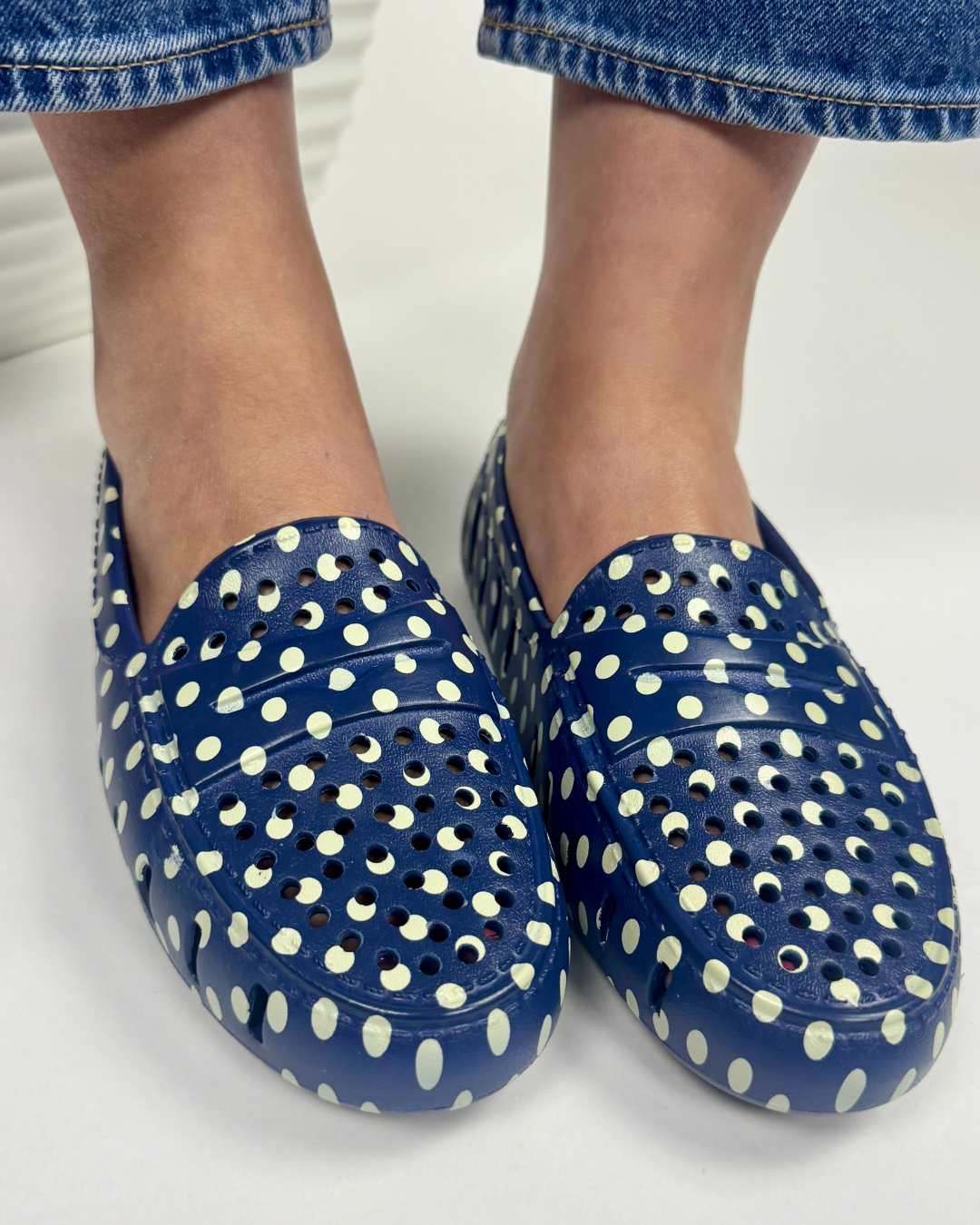 NAVY DOTS/BLACK POSH PRINT - FINAL SALE