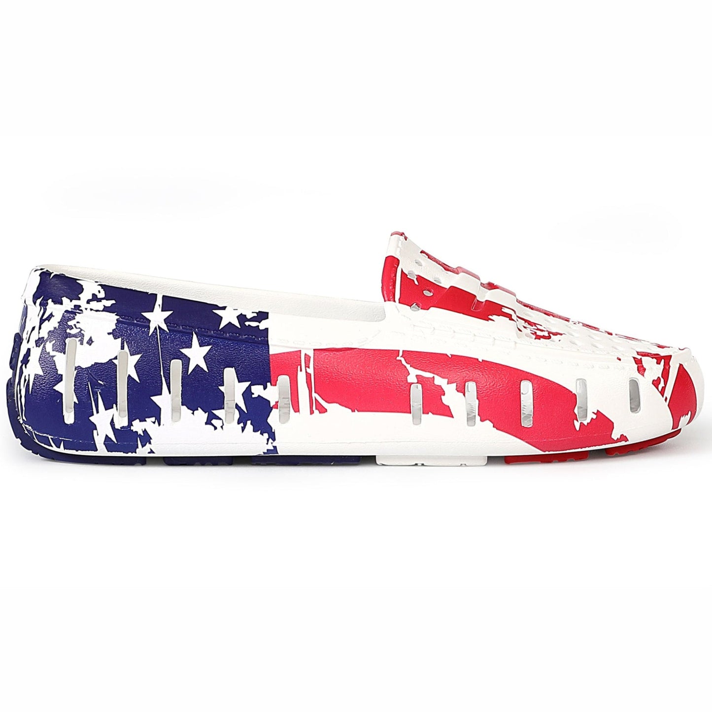 women s posh old glory print loafers,5