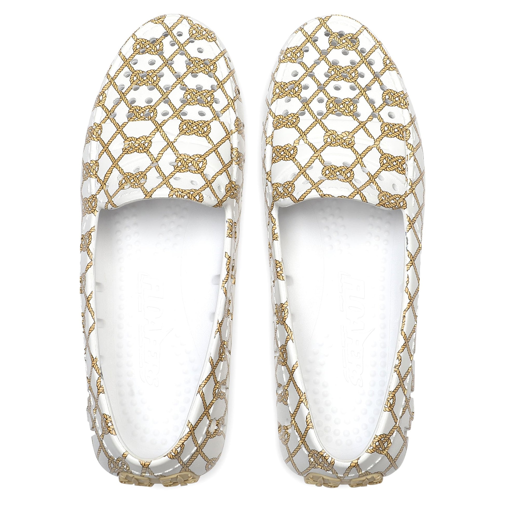 WHITE ROPE/CREAM POSH PRINT - FINAL SALE