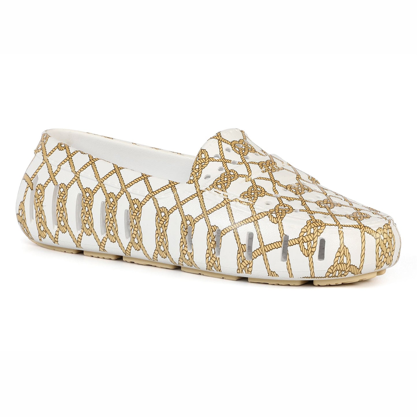 WHITE ROPE/CREAM POSH PRINT - FINAL SALE