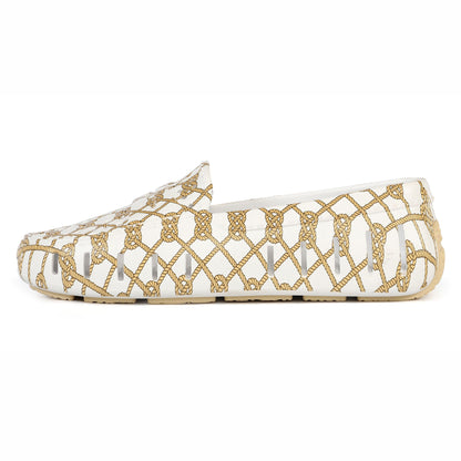 WHITE ROPE/CREAM POSH PRINT - FINAL SALE