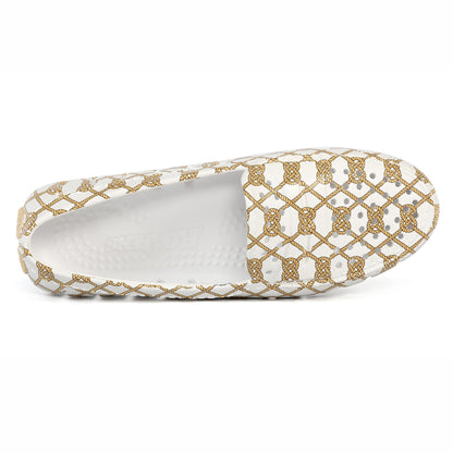 WHITE ROPE/CREAM POSH PRINT - FINAL SALE