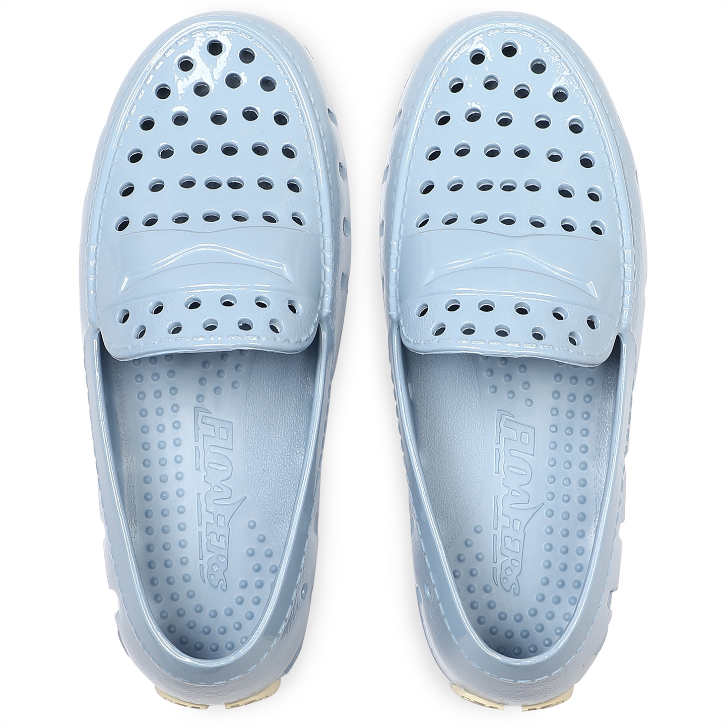 Kids Prodigy Alaskan Blue Putty Patent Loafers