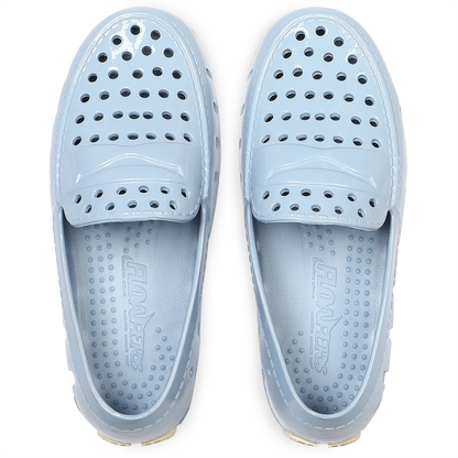 Kids Prodigy Alaskan Blue Putty Patent Loafers