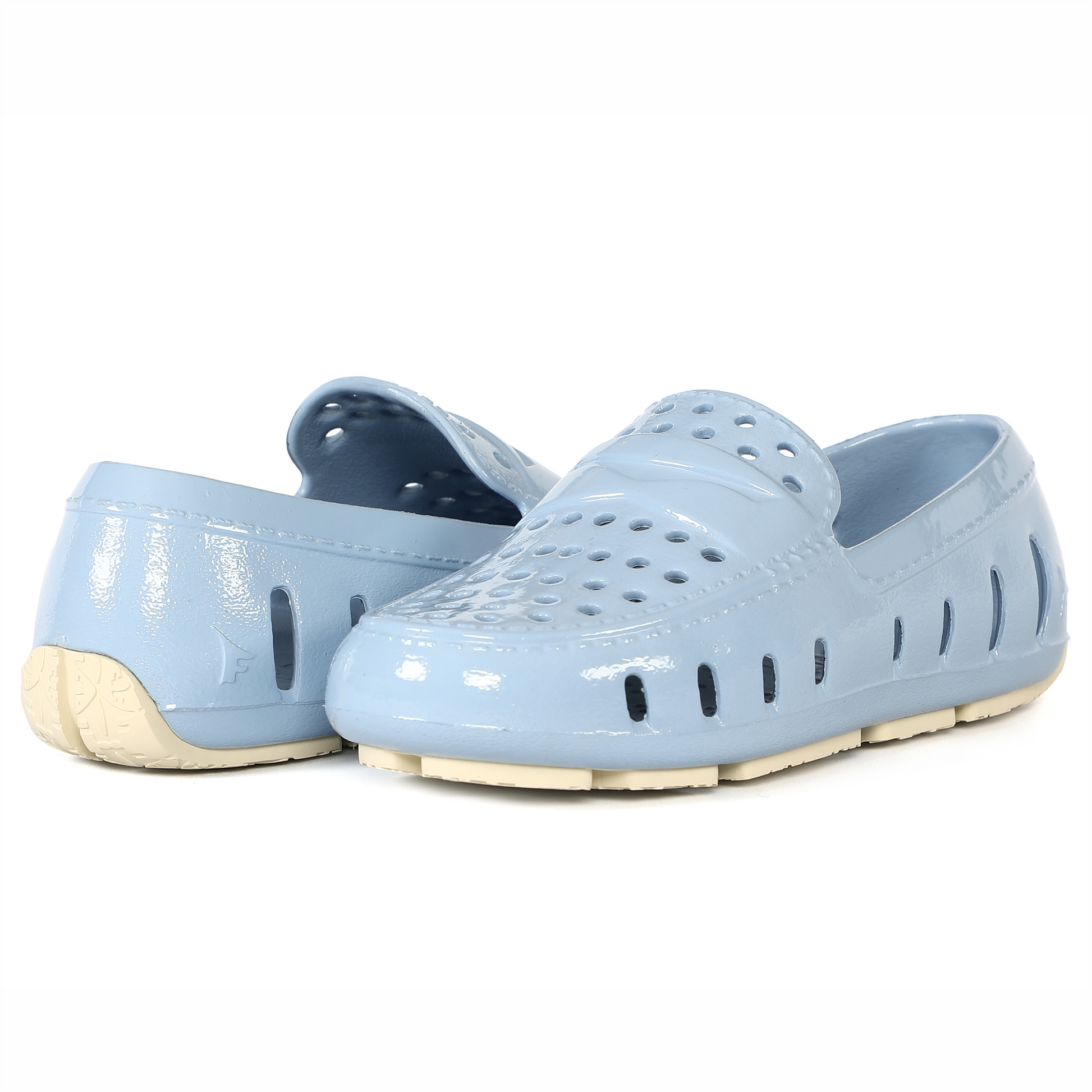 Kids Prodigy Alaskan Blue Putty Patent Loafers