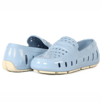 Kids Prodigy Alaskan Blue Putty Patent Loafers