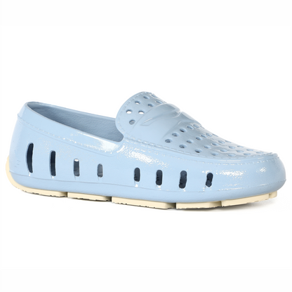 Kids Prodigy Alaskan Blue Putty Patent Loafers