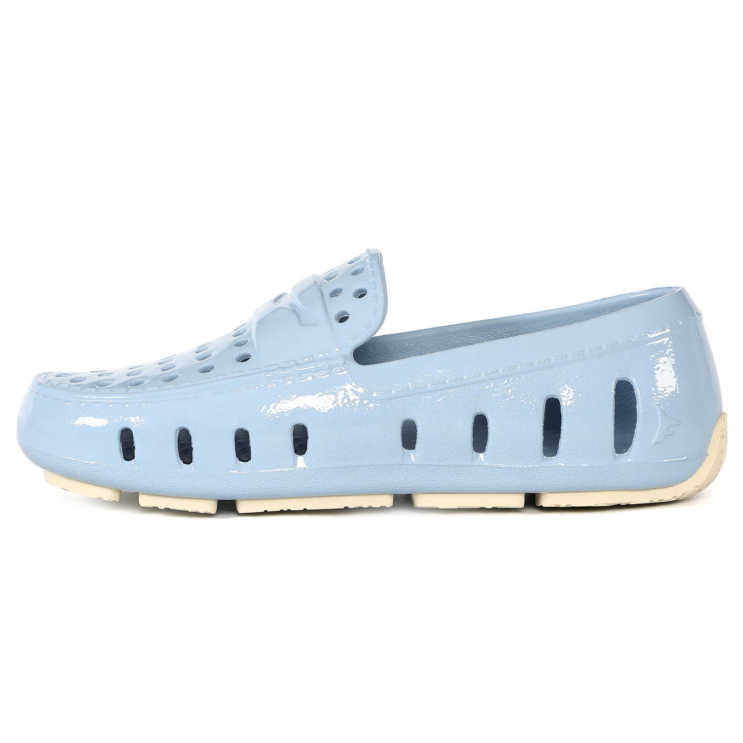 Kids Prodigy Alaskan Blue Putty Patent Loafers