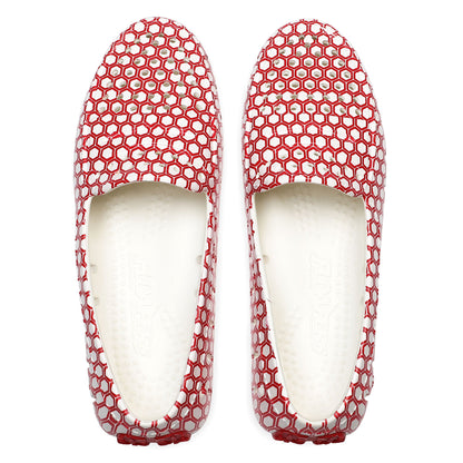 RED WHITE HEX/RED POSH PRINT - FINAL SALE