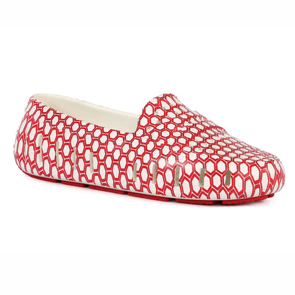 RED WHITE HEX/RED POSH PRINT - FINAL SALE