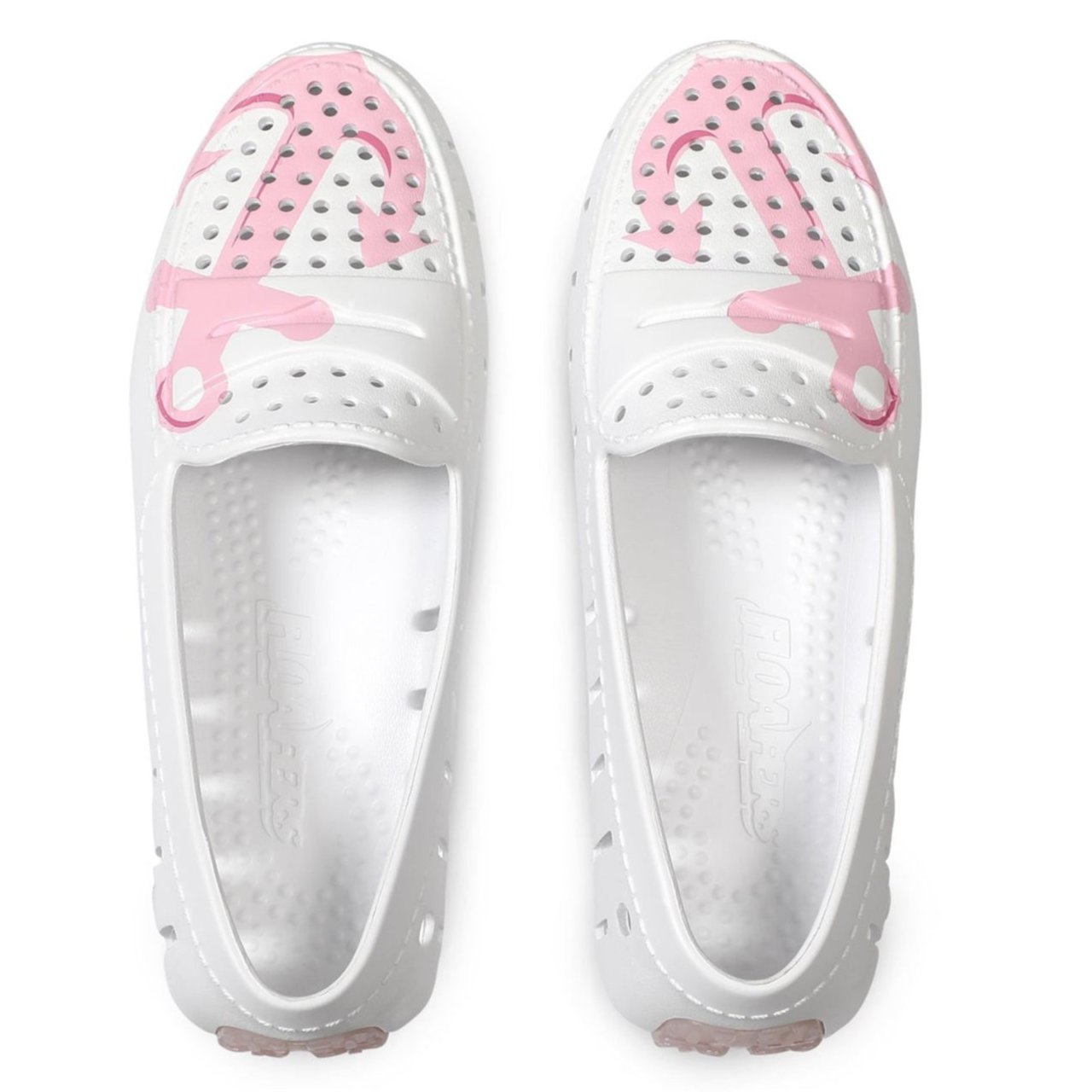 Women's Posh Driver Foam Shoe | White/Rose Anchor