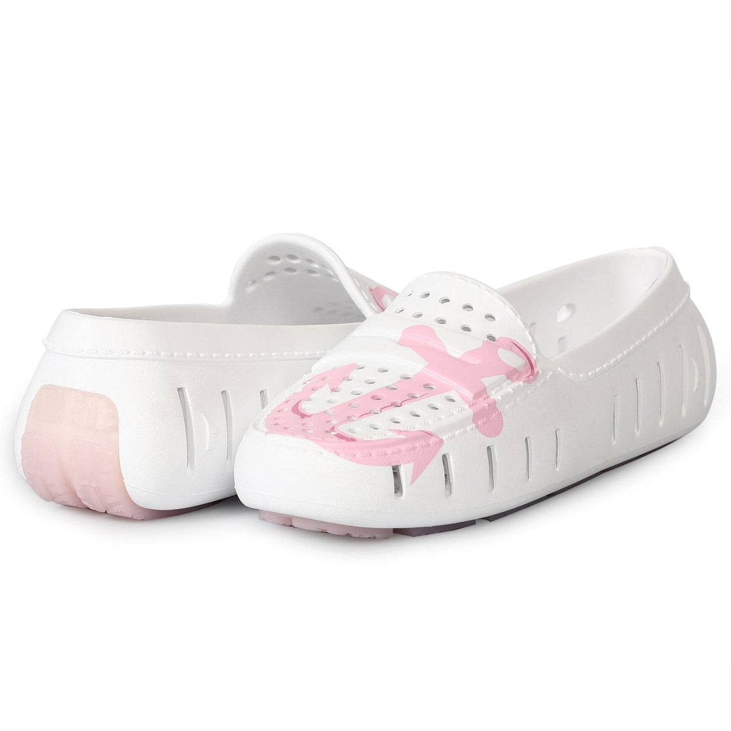 Women's Posh Driver Foam Shoe | White/Rose Anchor