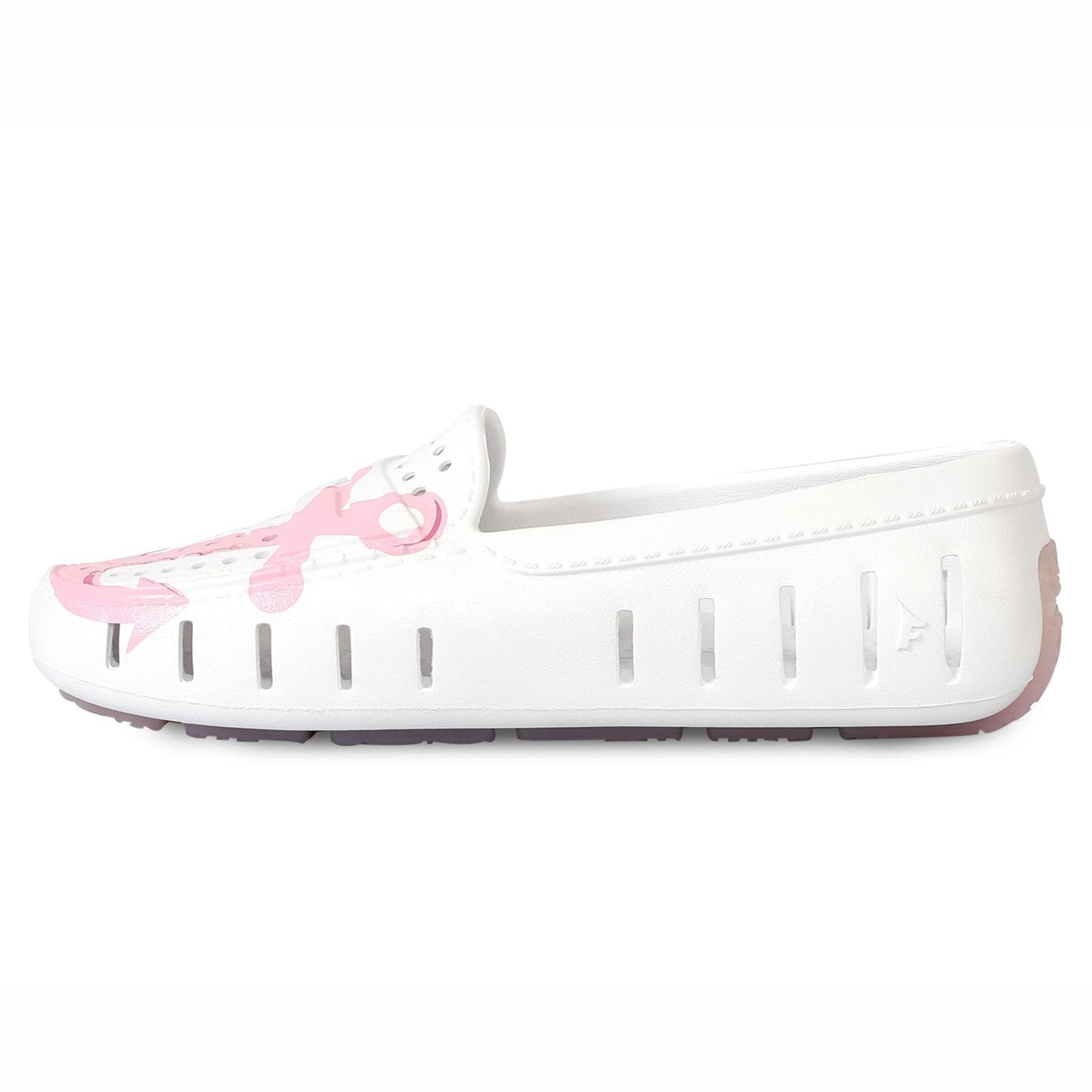 Women's Posh Driver Foam Shoe | White/Rose Anchor