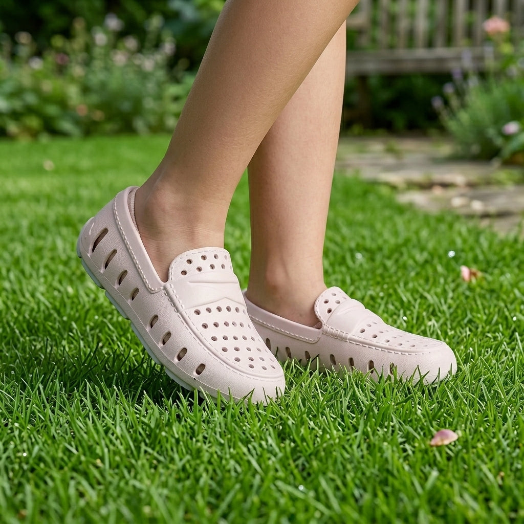 Kids Prodigy Dusty Pink Bright White Loafers