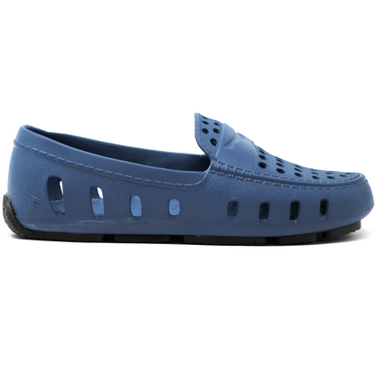 kids prodigy navy peony black loafers,C4