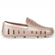kids prodigy rose gold cream metallic loafers