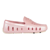 kids prodigy pink metallic loafers cream sole