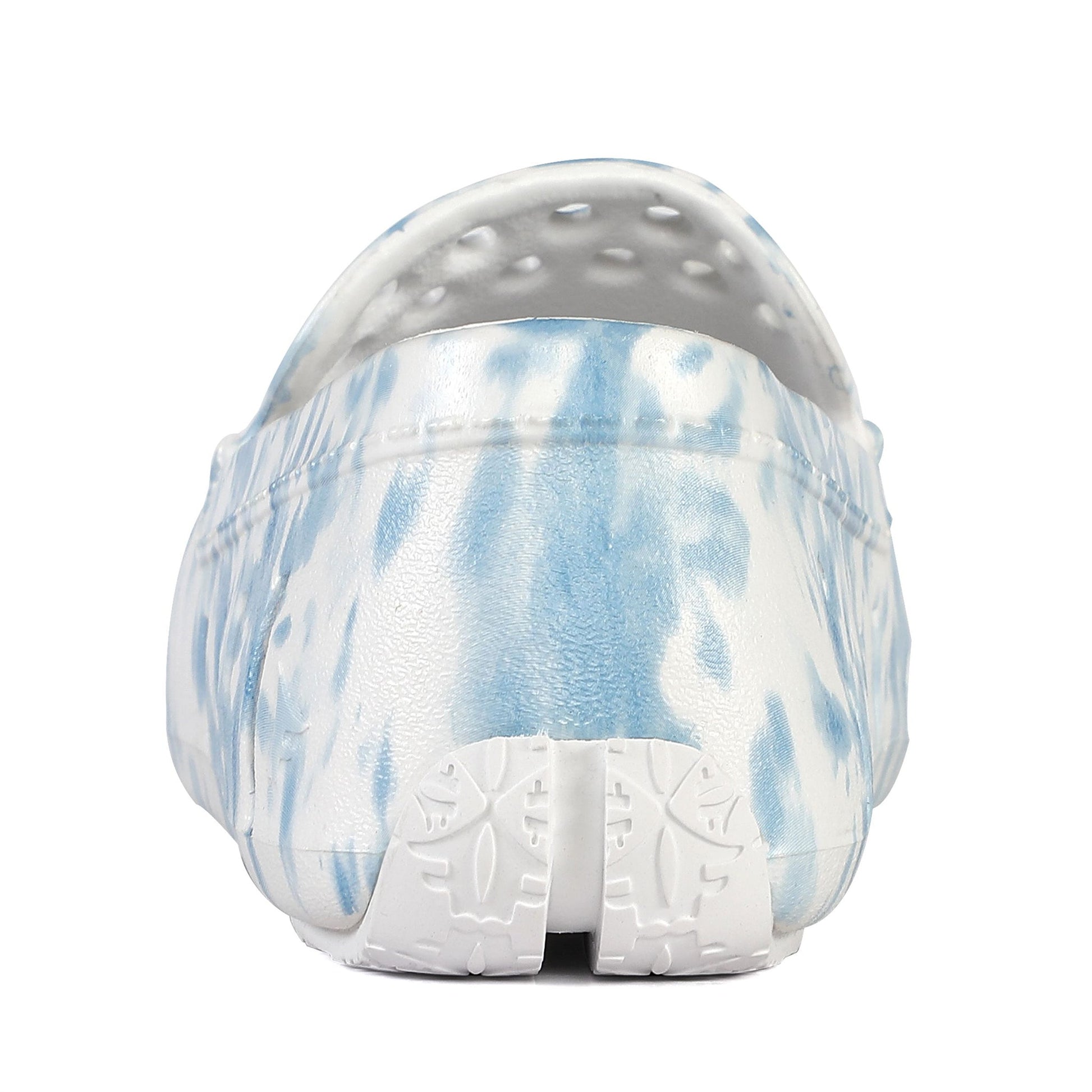Kids Prodigy Blue Tie Dye Print Bright White Loafers