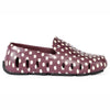 burgundy/black dots prodigy print