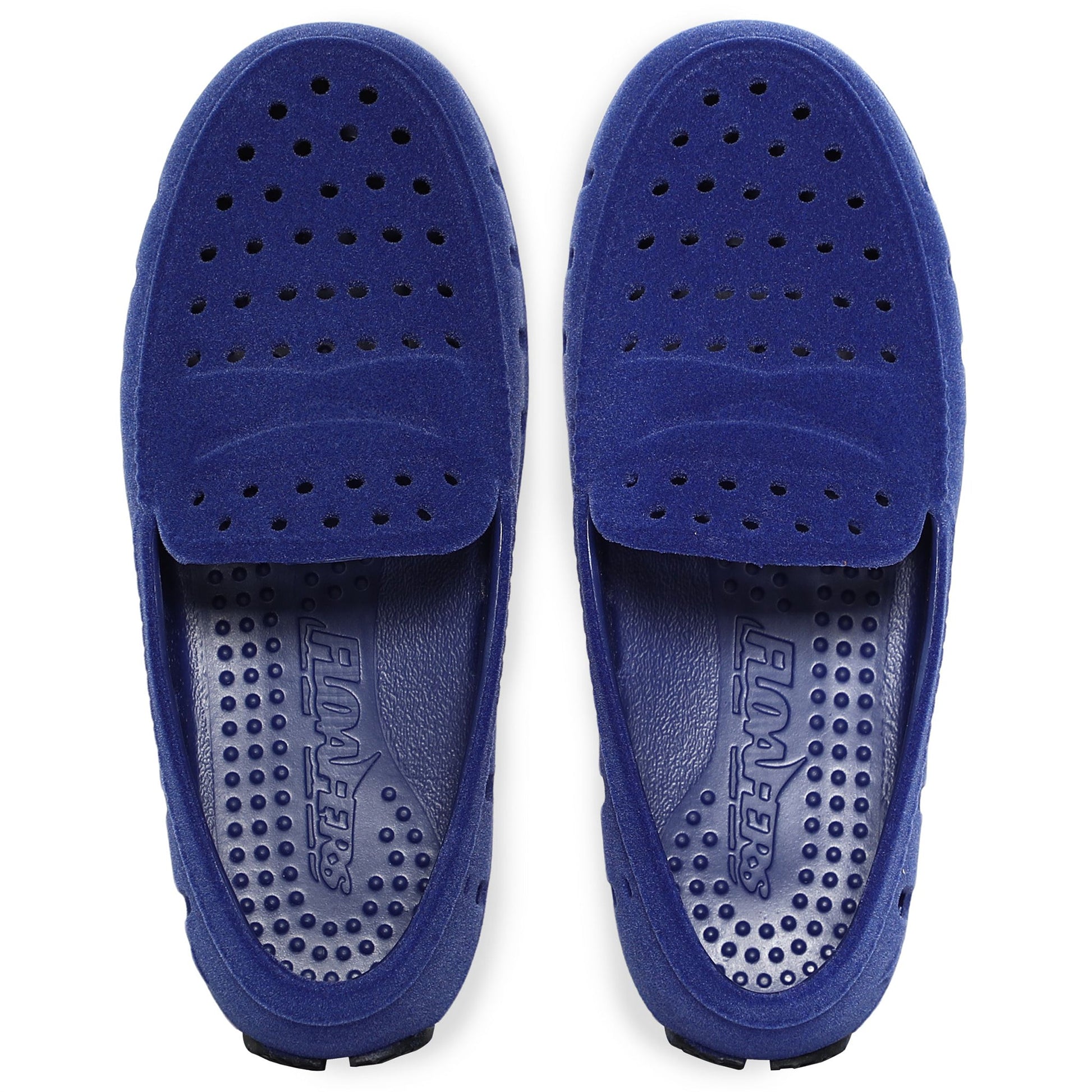 Kids Prodigy Deep Navy/Black Suede Loafer