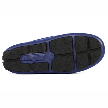 Kids Prodigy Deep Navy/Black Suede Loafer