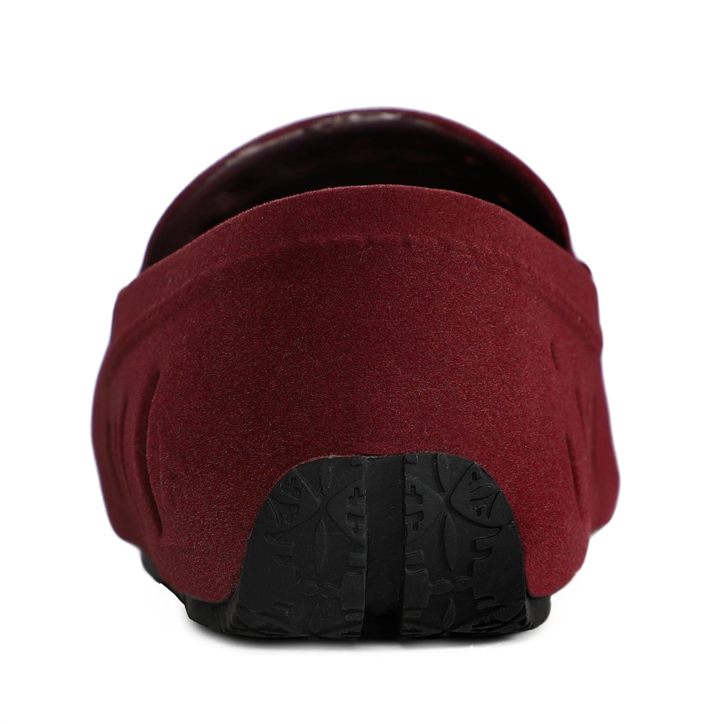 Kids Prodigy Maroon/Black Suede Loafers