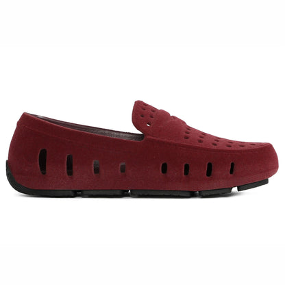 kids prodigy maroon/black suede loafers,C4