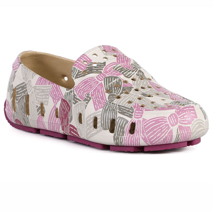 Kids Prodigy Pink Multi Bowties/Raspberry Print Loafers