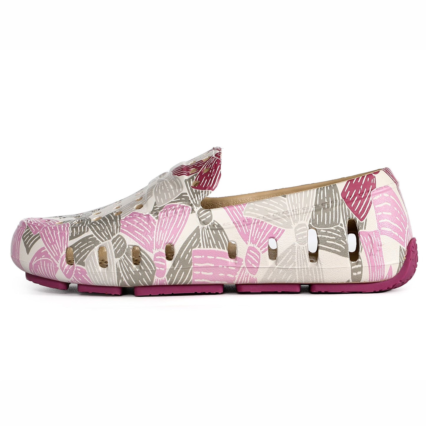 Kids Prodigy Pink Multi Bowties/Raspberry Print Loafers