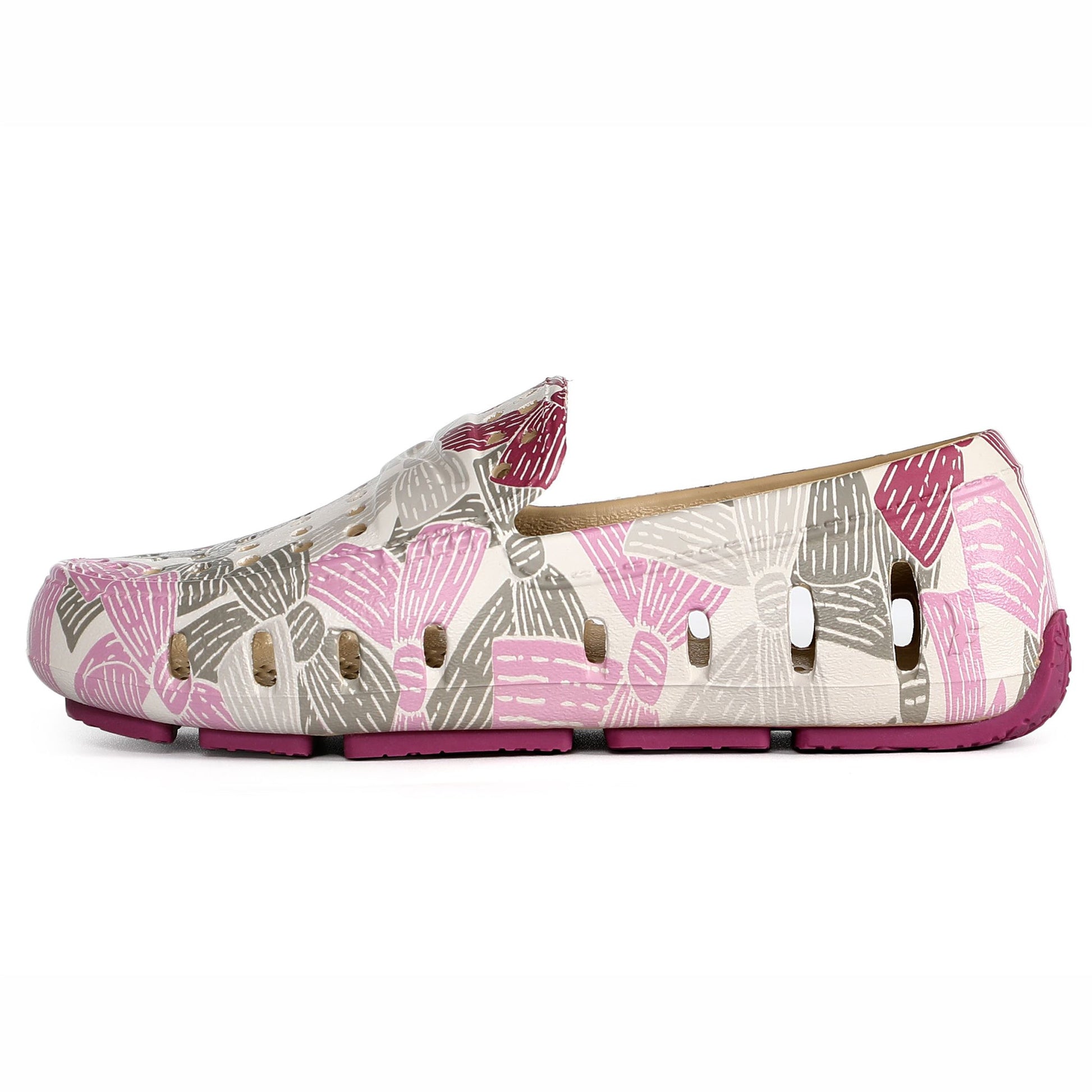 Kids Prodigy Pink Multi Bowties/Raspberry Print Loafers