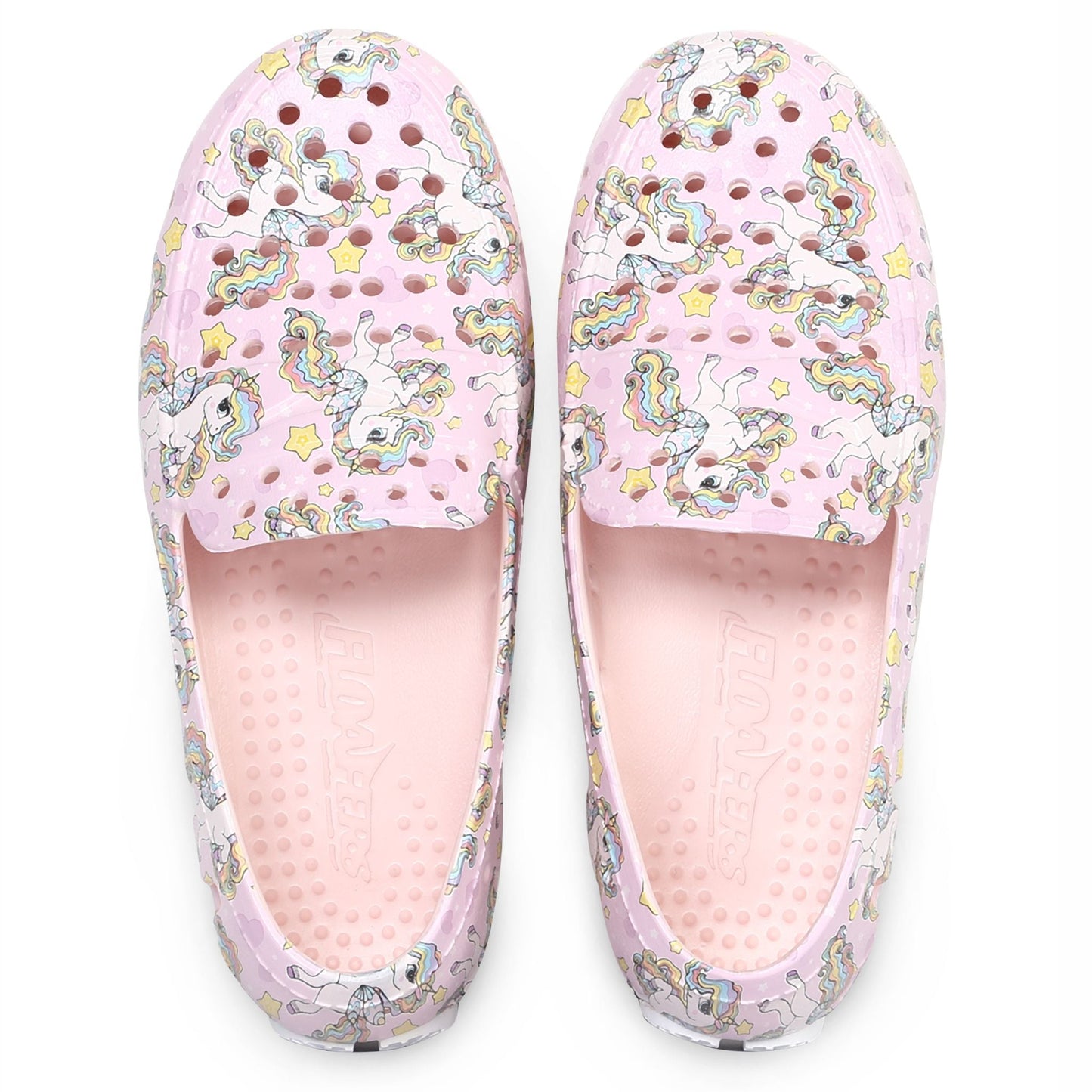 Kids Prodigy Unicorn Pink Multi/Bright White Print Loafers