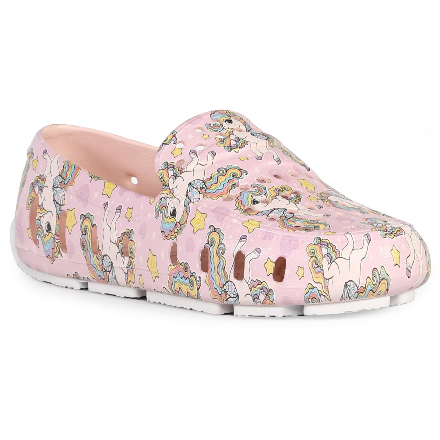 Kids Prodigy Unicorn Pink Multi/Bright White Print Loafers