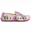 kids prodigy pink multi bowties/raspberry print loafers