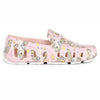 kids prodigy unicorn pink multi/bright white print loafers