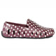burgundy/black dots prodigy print