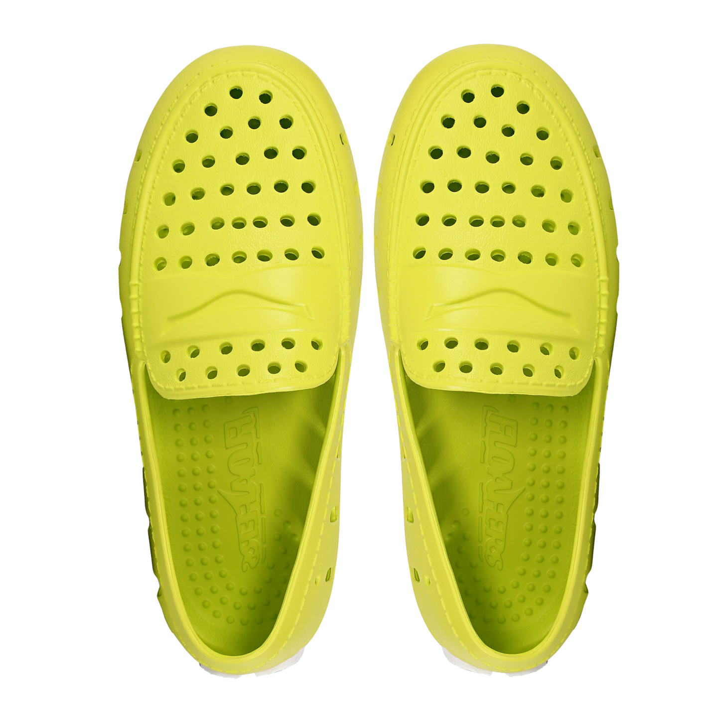Kids Prodigy Lime Bright White Loafers