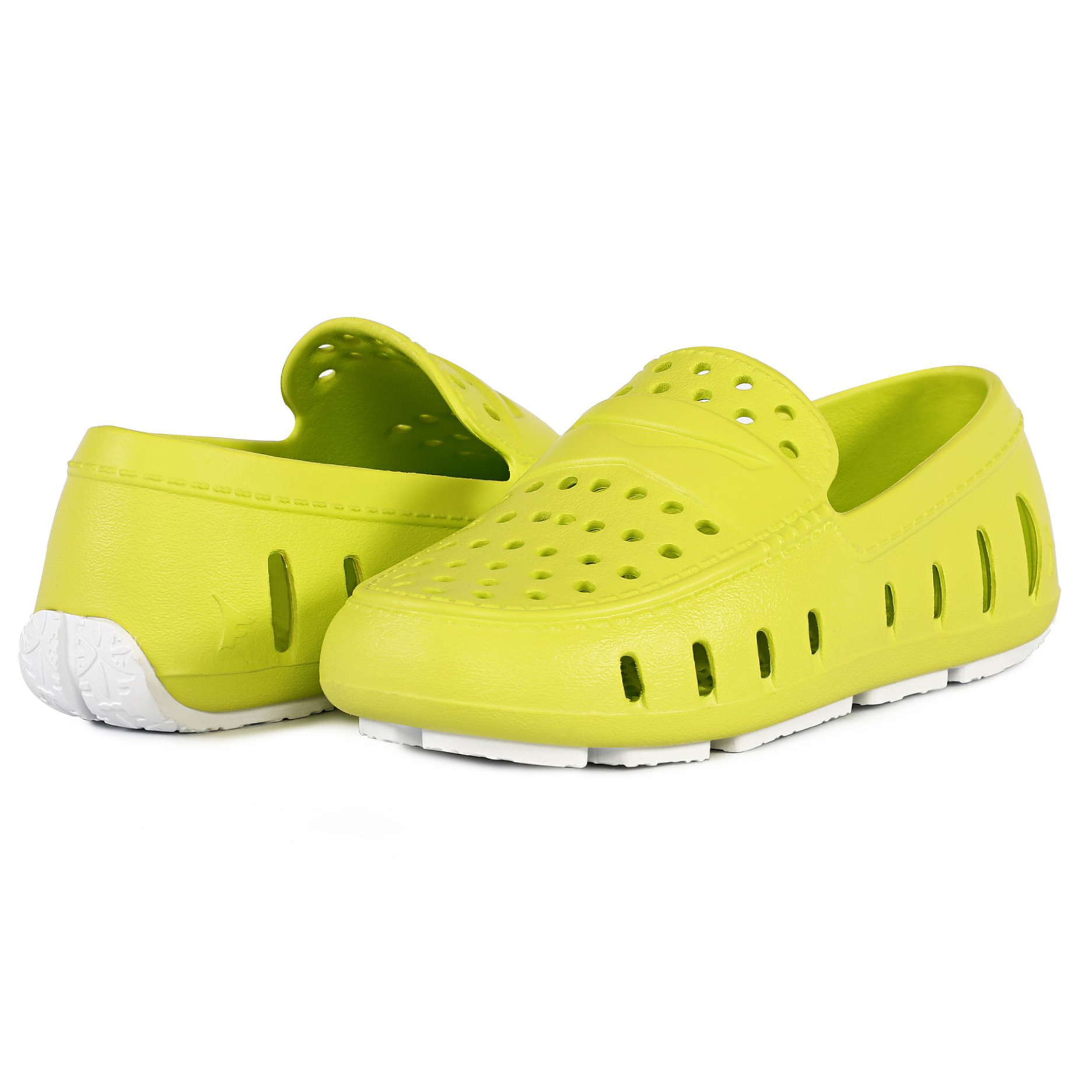 Kids Prodigy Lime Bright White Loafers