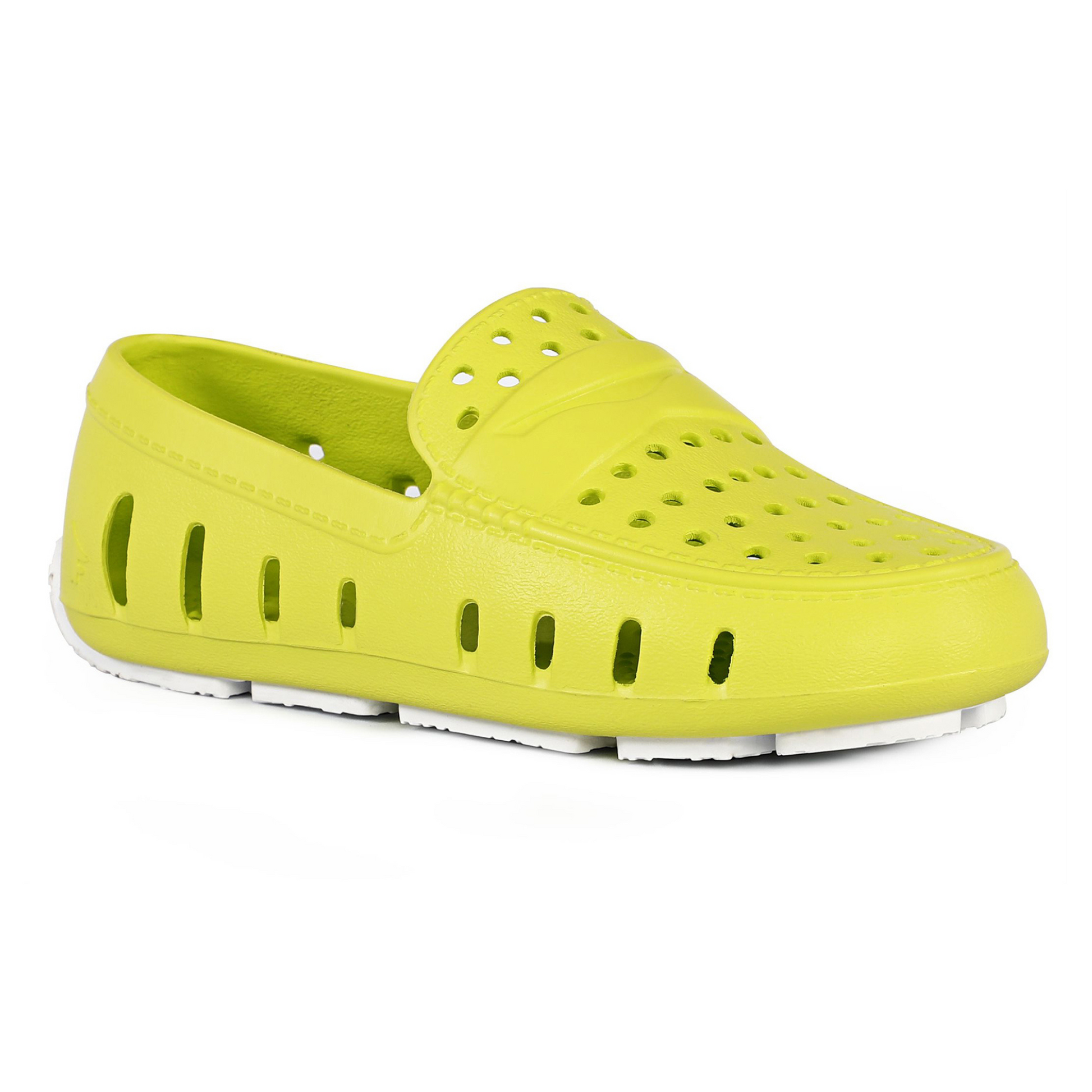 Kids Prodigy Lime Bright White Loafers