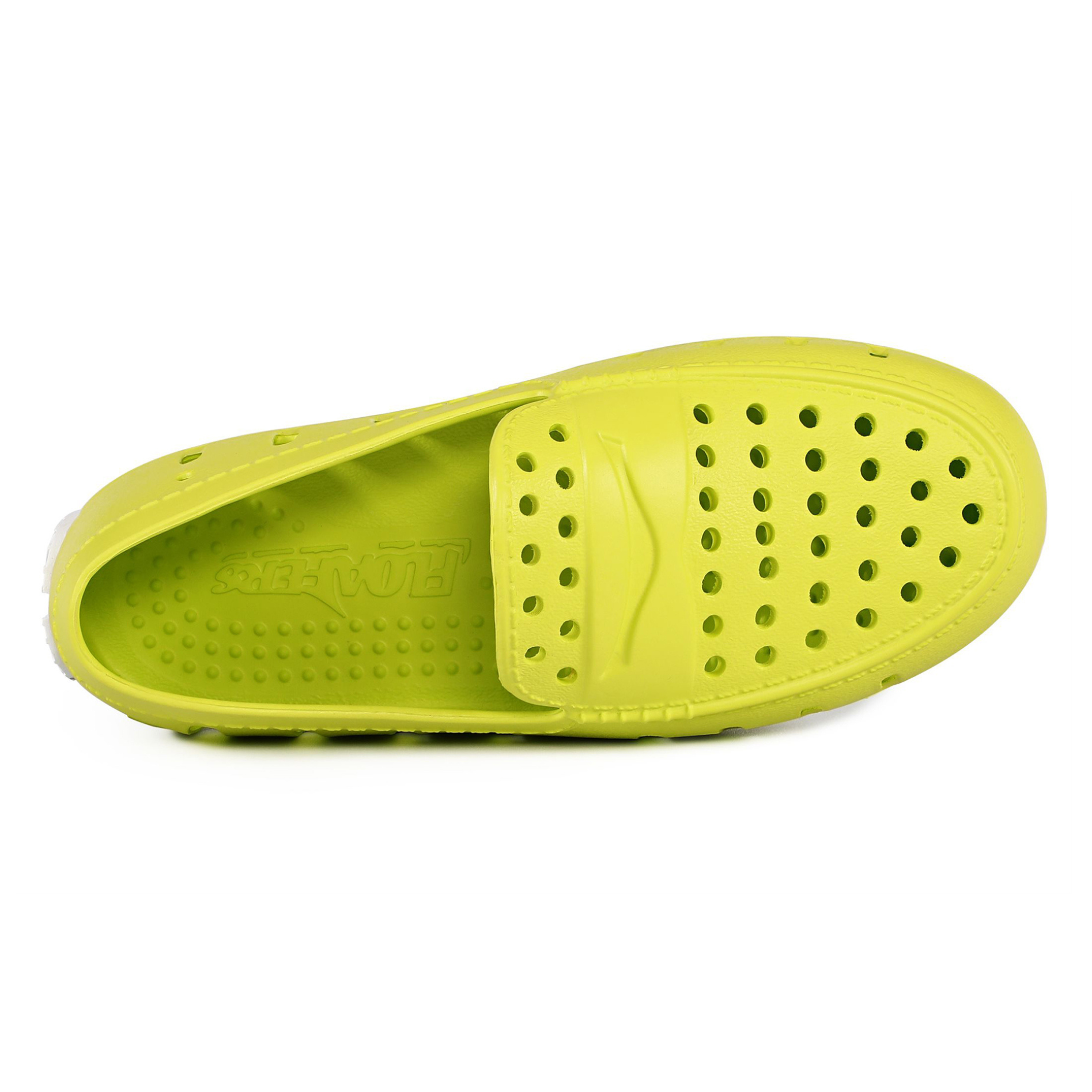 Kids Prodigy Lime Bright White Loafers