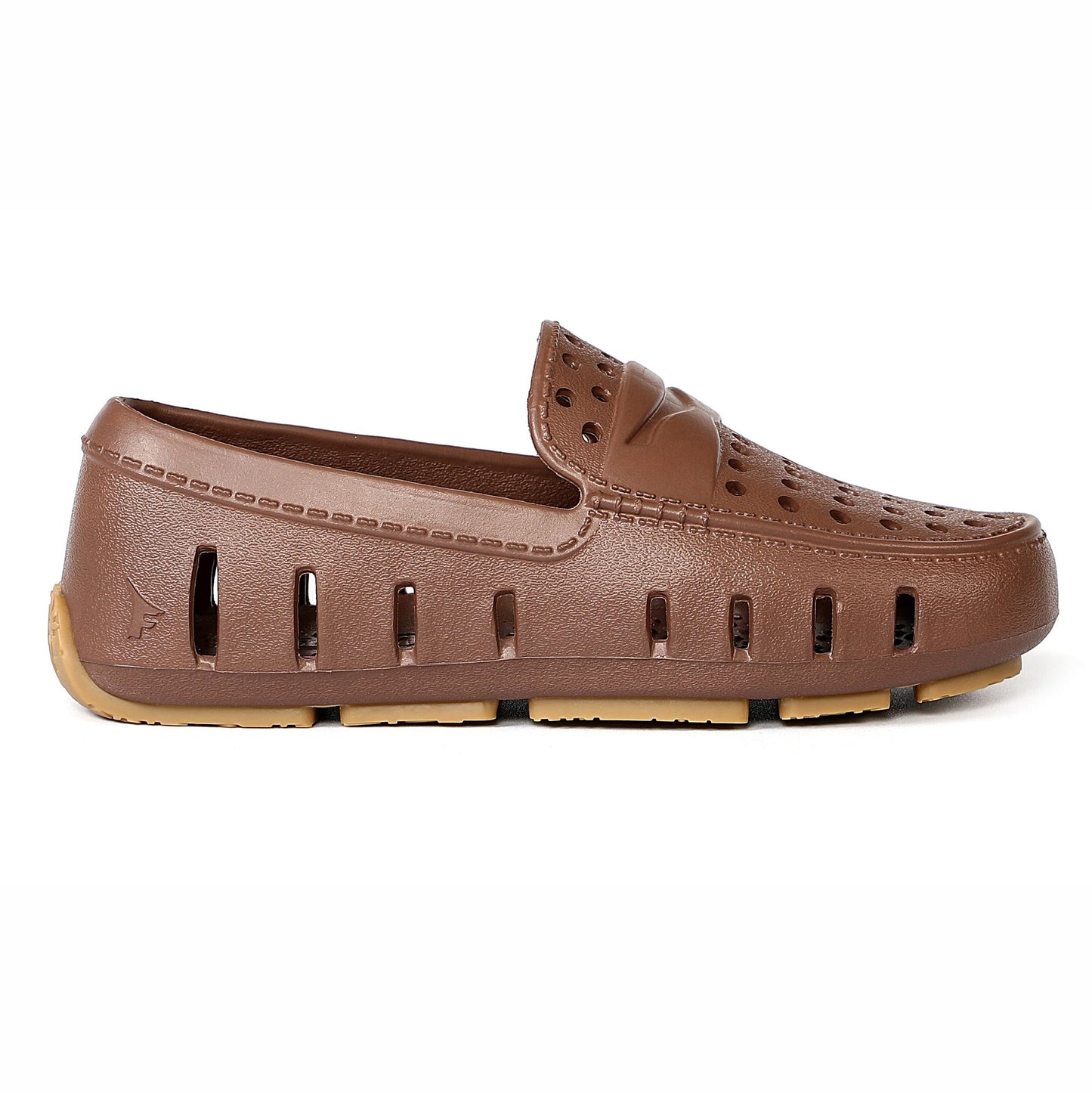 kids prodigy driftwood brown gum loafers,C4