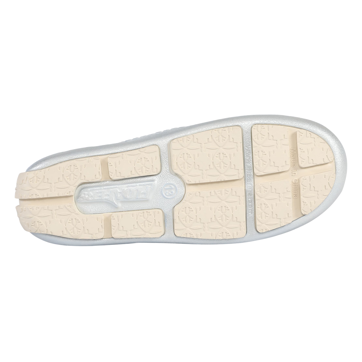 Kids Prodigy Blue Cream Metallic Loafers