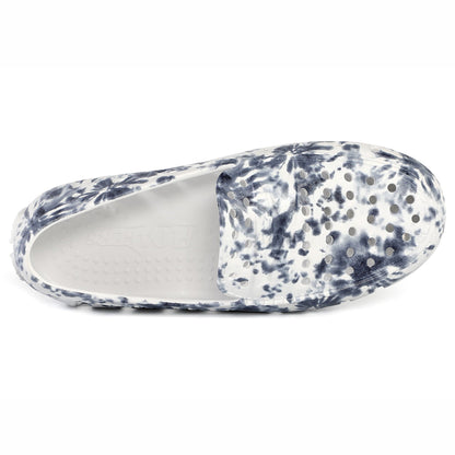 Kids Prodigy Navy Tie Dye Print Bright White Loafers