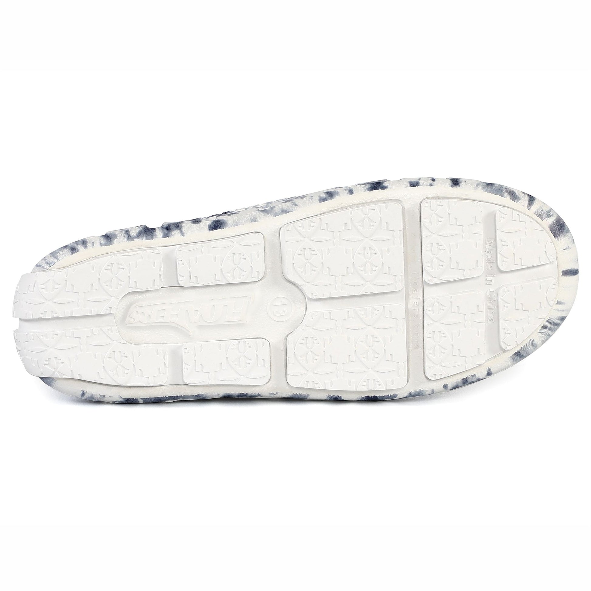 Kids Prodigy Navy Tie Dye Print Bright White Loafers