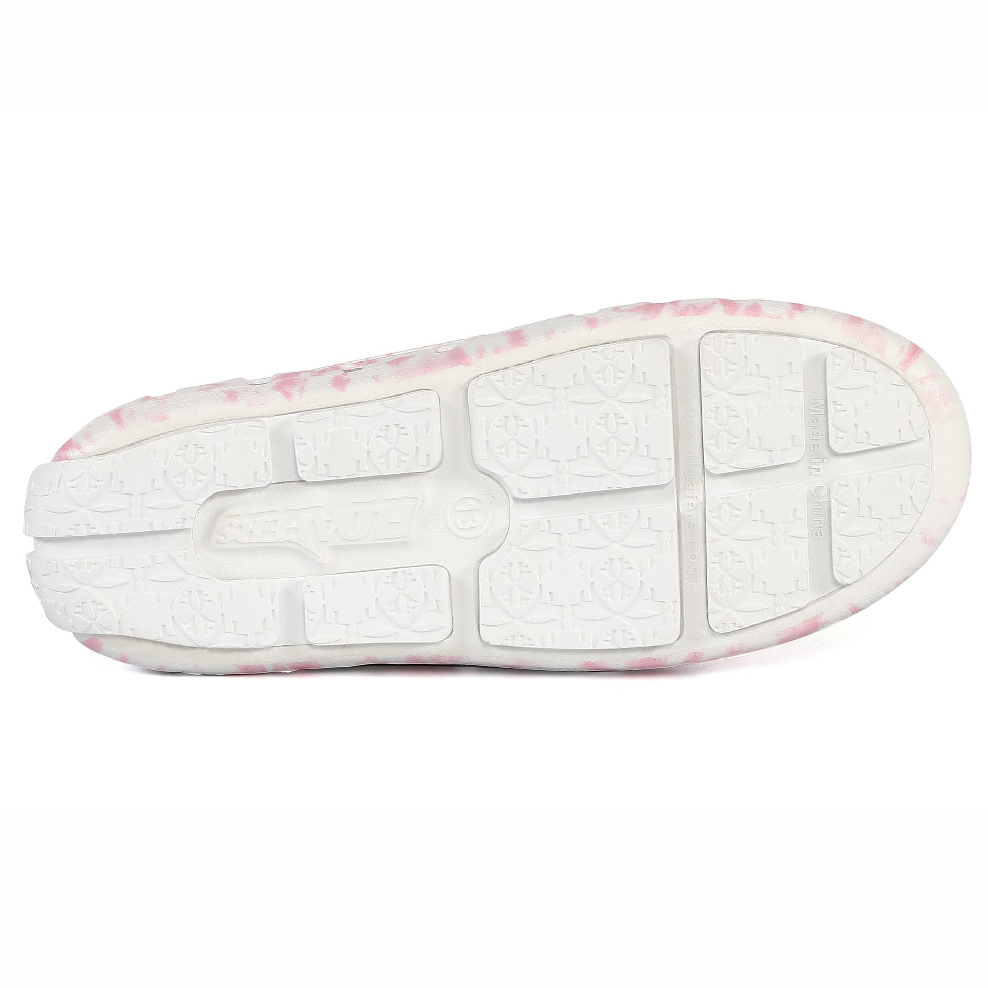 Kids Prodigy Pink Tie Dye Print Bright White Loafers