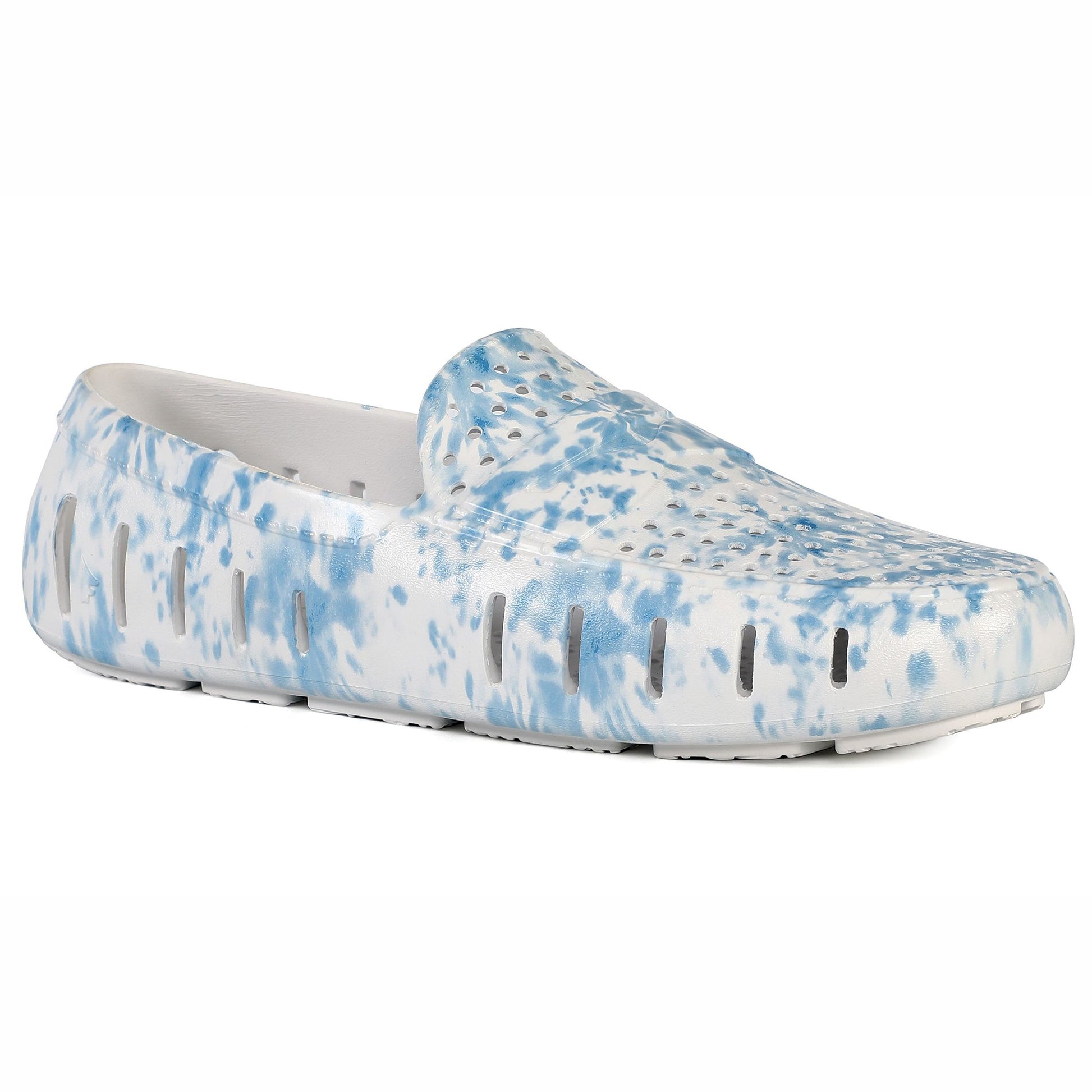 Men's Country Club Blue Tie Dye Bright White Loafers