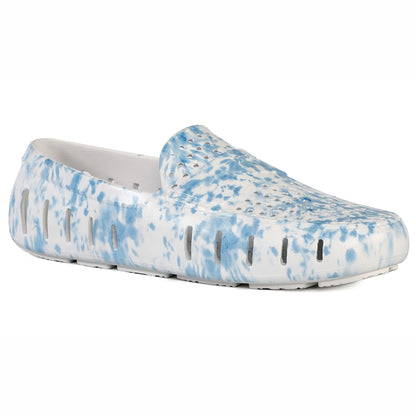 Men's Country Club Blue Tie Dye Bright White Loafers