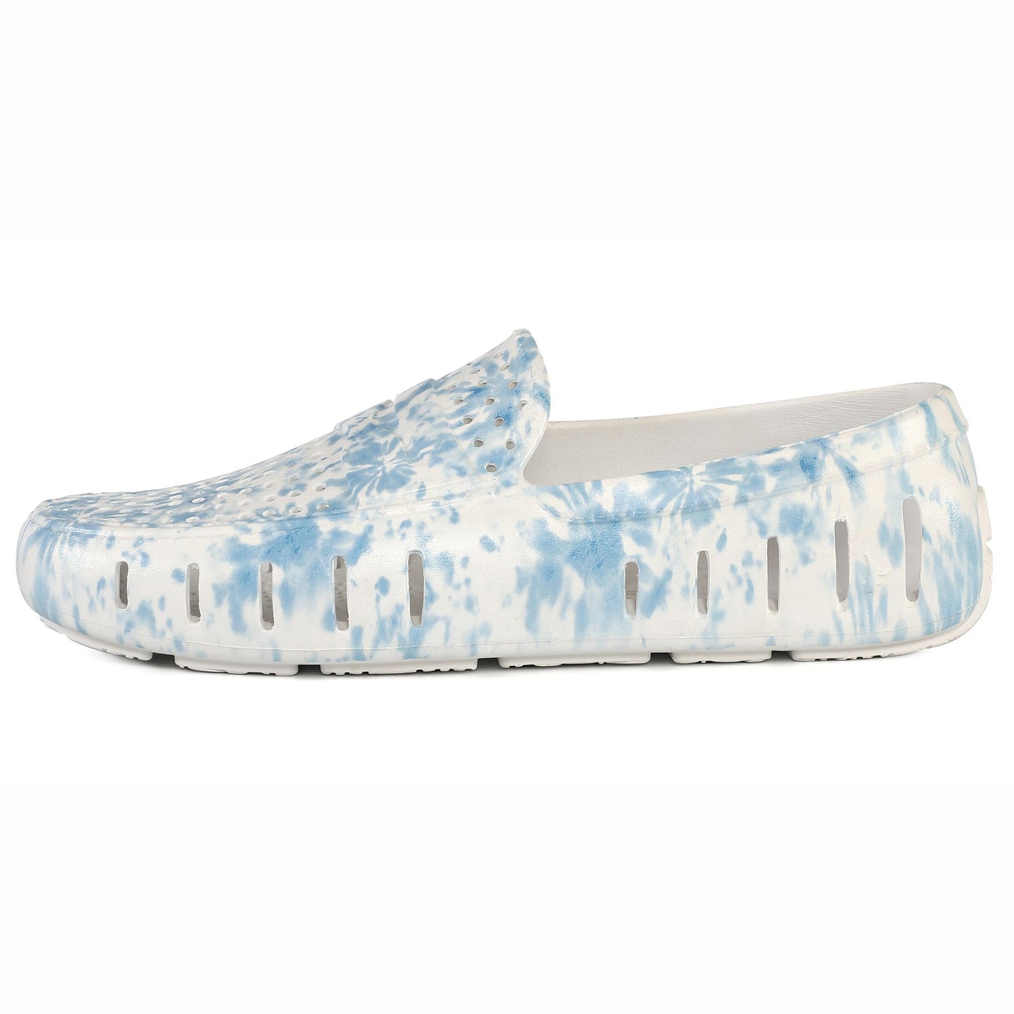 Men's Country Club Blue Tie Dye Bright White Loafers