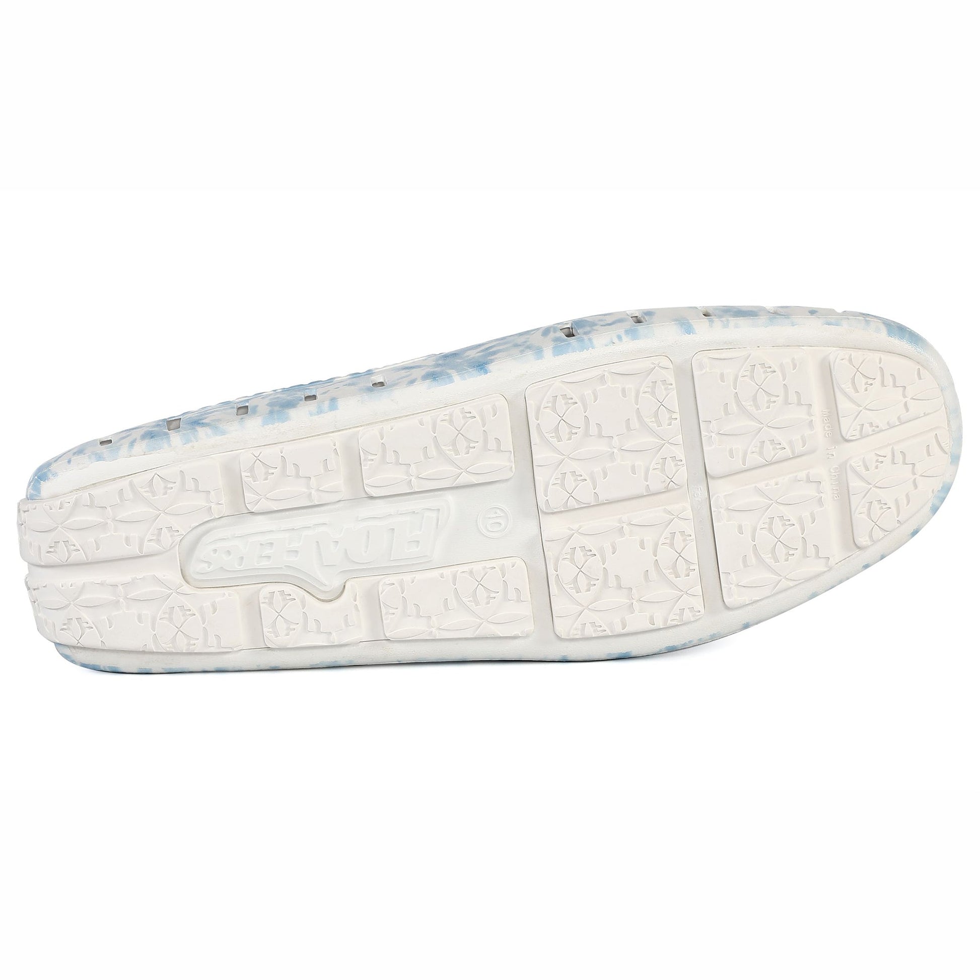 Men's Country Club Blue Tie Dye Bright White Loafers