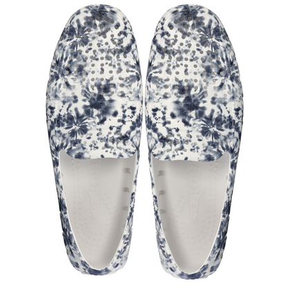 Men's Country Club Navy Tie Dye Bright White Loafers